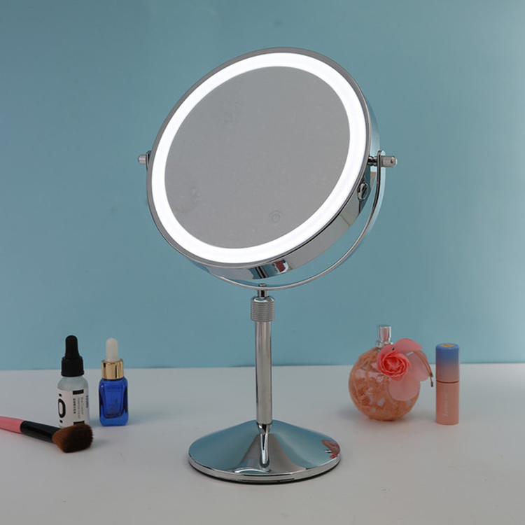 Double Sides Round LED Makeup Mirror Magnification