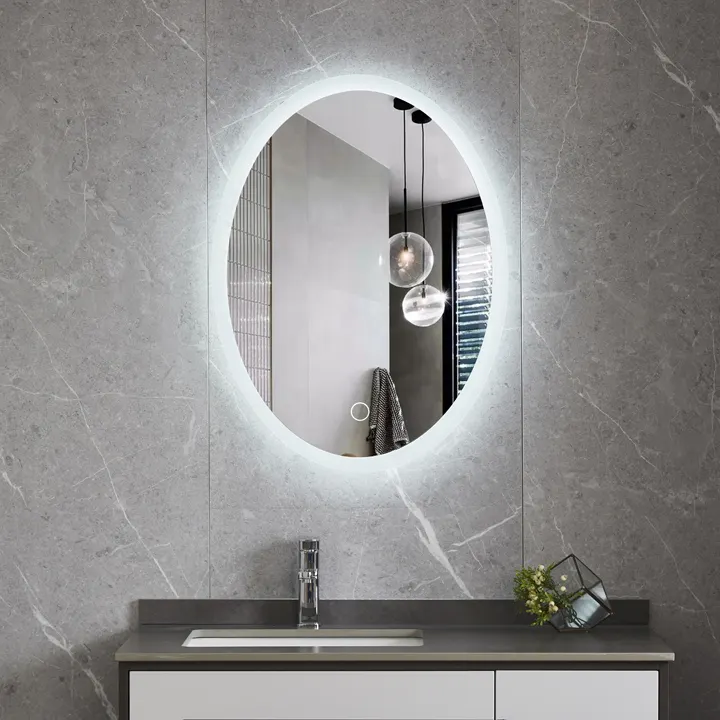 Frameless Oval Vanity LED ရေချိုးခန်းကြည့်မှန်